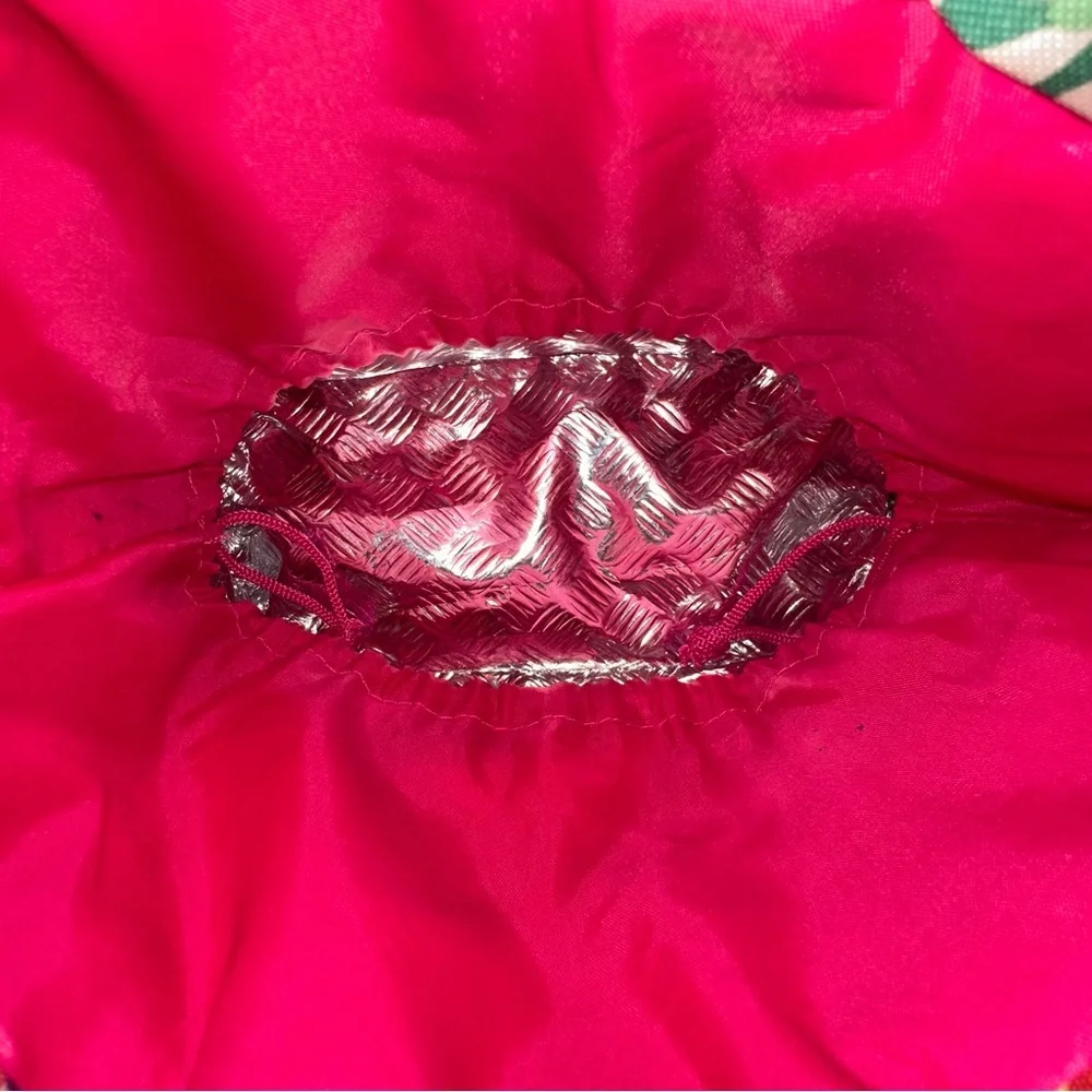 Lily Bloom Floral Insulated Lunch Tote Bag - Vibrant Bird & Flower Print - Picture 8 of 13